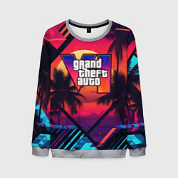 Мужской свитшот GTA 6 аbstract logo