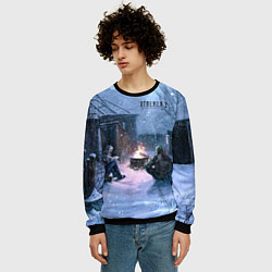 Свитшот мужской STALKER 2 новички на кордоне, цвет: 3D-черный — фото 2