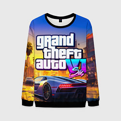 Мужской свитшот Grand theft auto 6 street vice city