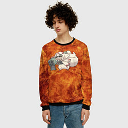 Свитшот мужской Взрывоопасная Фапута, цвет: 3D-черный — фото 2