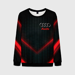 Свитшот мужской Audi stripes neon, цвет: 3D-черный