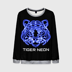 Мужской свитшот Tiger neon art