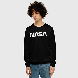 Свитшот мужской NASA space logo, цвет: 3D-черный — фото 2