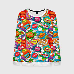 Мужской свитшот Bang Boom Ouch pop art pattern