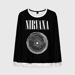 Свитшот мужской Nirvana Inferno, цвет: 3D-белый
