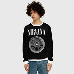 Свитшот мужской Nirvana Inferno, цвет: 3D-белый — фото 2