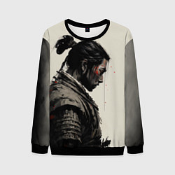 Свитшот мужской Самурай - Ghost of Thusima, цвет: 3D-черный