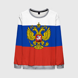 Мужской свитшот Флаг России с гербом