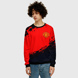 Свитшот мужской Manchester United colors sport, цвет: 3D-черный — фото 2