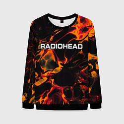 Мужской свитшот Radiohead red lava