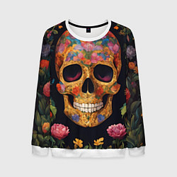 Мужской свитшот Bright colors and skull