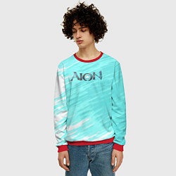 Свитшот мужской Aion текстура рпг, цвет: 3D-красный — фото 2