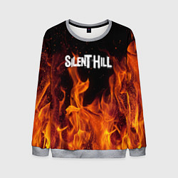 Свитшот мужской Silent hill огонь, цвет: 3D-меланж
