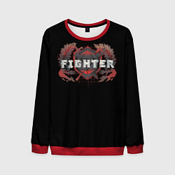 Свитшот мужской Fighter - DnD, цвет: 3D-красный