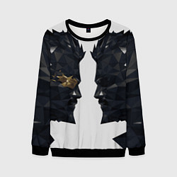 Мужской свитшот Адам Дженсен в отражении deus ex