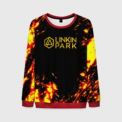Мужской свитшот Linkin park огненный стиль