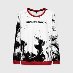 Мужской свитшот Nickelback серый дым рок