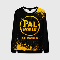 Мужской свитшот Palworld - gold gradient
