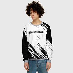 Свитшот мужской Rainbow six краски штрихи, цвет: 3D-меланж — фото 2