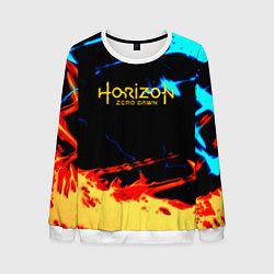 Мужской свитшот Horizon zero dawn огонь и лёд