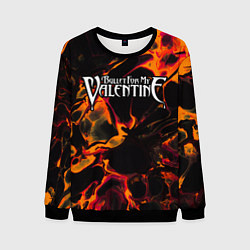 Мужской свитшот Bullet For My Valentine red lava