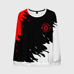 Свитшот мужской Manchester United flame fc, цвет: 3D-белый