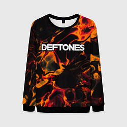 Мужской свитшот Deftones red lava