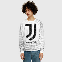 Свитшот мужской Juventus с потертостями на светлом фоне, цвет: 3D-белый — фото 2