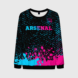 Мужской свитшот Arsenal - neon gradient посередине