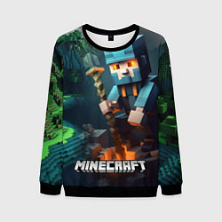 Мужской свитшот Minecraft персонаж у костра