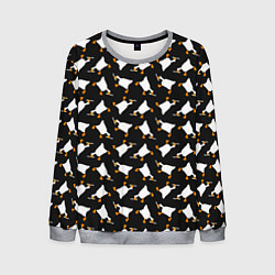 Свитшот мужской Злой гусь с ножом, цвет: 3D-меланж