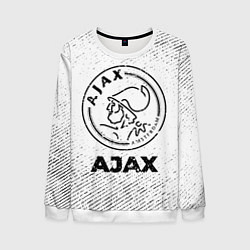 Мужской свитшот Ajax с потертостями на светлом фоне