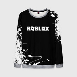 Мужской свитшот Roblox текстура краски белые
