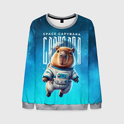 Свитшот мужской Space capybara, цвет: 3D-меланж