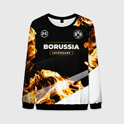 Свитшот мужской Borussia legendary sport fire, цвет: 3D-черный