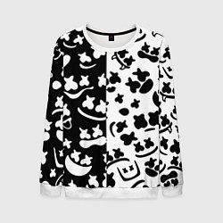 Свитшот мужской Marshmello music pattern, цвет: 3D-белый