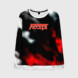 Свитшот мужской Accept rock steel, цвет: 3D-белый