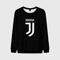 Свитшот мужской Juventus sport fc белое лого, цвет: 3D-черный