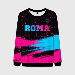 Мужской свитшот Roma - neon gradient посередине