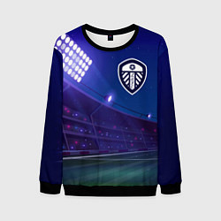 Свитшот мужской Leeds United ночное поле, цвет: 3D-черный