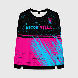 Мужской свитшот Aston Villa - neon gradient посередине