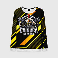 Свитшот мужской Chicken gunners, цвет: 3D-белый