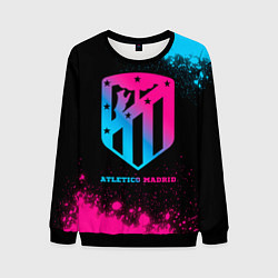 Свитшот мужской Atletico Madrid - neon gradient, цвет: 3D-черный