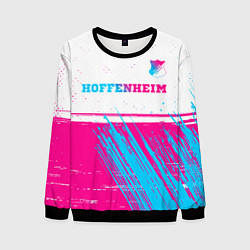 Мужской свитшот Hoffenheim neon gradient style посередине