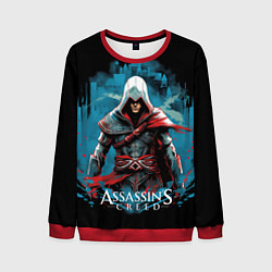 Мужской свитшот Assassins creed холодный фон