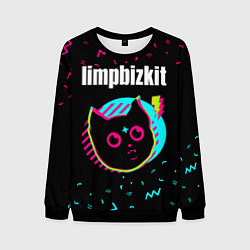 Мужской свитшот Limp Bizkit - rock star cat