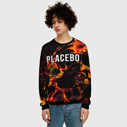 Свитшот мужской Placebo red lava, цвет: 3D-черный — фото 2