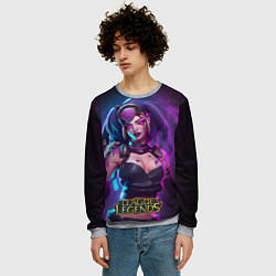 Свитшот мужской League Of Legends Akali Kda, цвет: 3D-меланж — фото 2