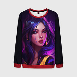 Свитшот мужской League of Legends Kaisa Kda style, цвет: 3D-красный