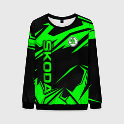 Свитшот мужской Skoda - green uniform, цвет: 3D-черный